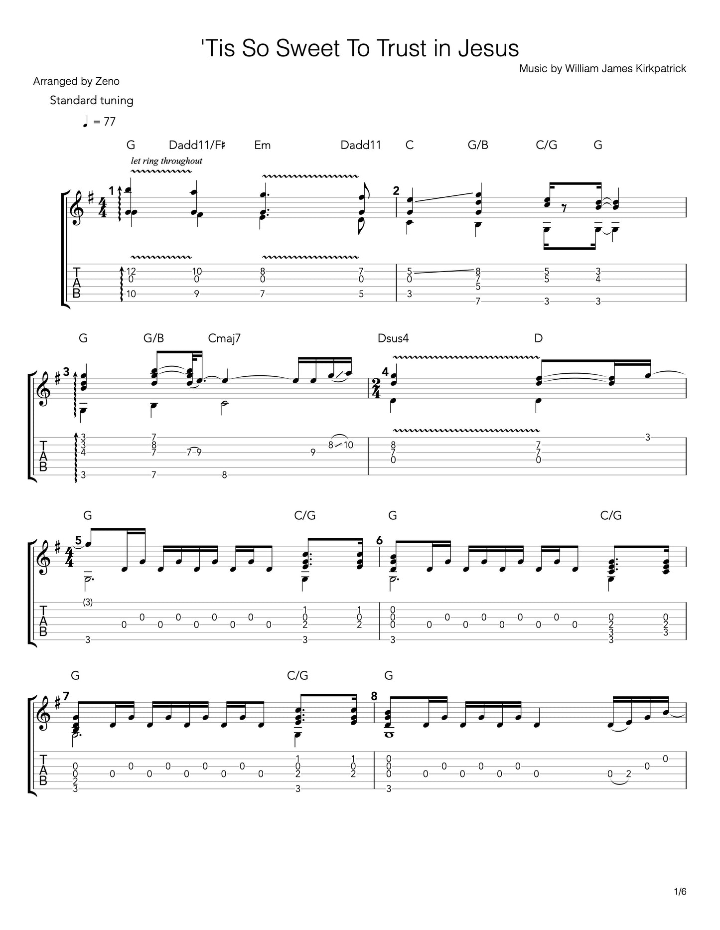 Tis So Sweet To Trust In Jesus