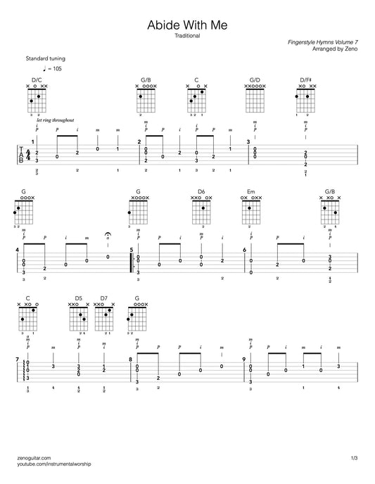 abide with me guitar tab