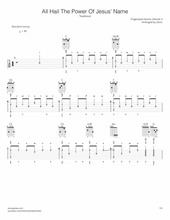 Load image into Gallery viewer, guitar tab of classic hymn

