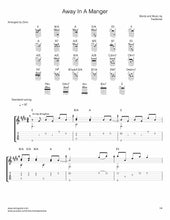 Load image into Gallery viewer, away in a manger guitar tab and sheet music
